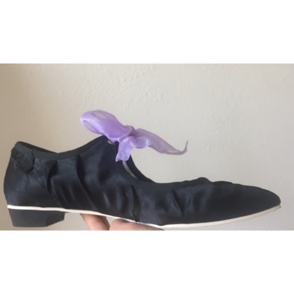Wrinkled Satin Flats